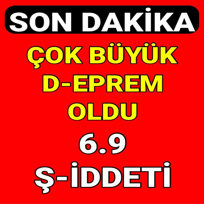 SON DAKİKA.. ÇOK BÜYÜK D-EPREM OLDU 