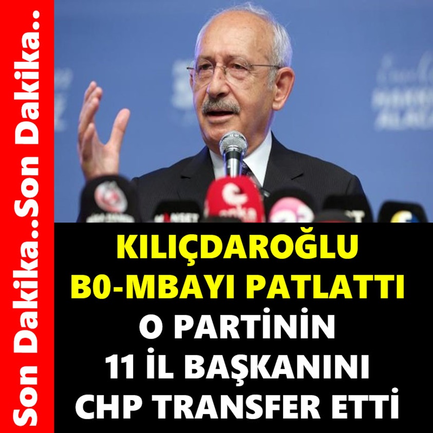 SON DAKİKA.. KILIÇDAROĞLU BO-MBAYI PATLATTI