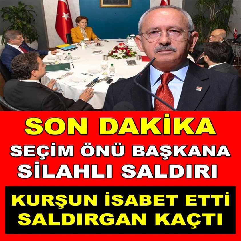 SON DAKİKA..SEÇİM ÖNÜ BAŞKANA SİLAHLI SALDIRI 