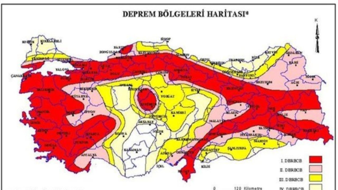 SON DAKİKA..TÜRKİYE'NİN GÜNCEL FAY HATTI HARİTASI YAYINLANDI