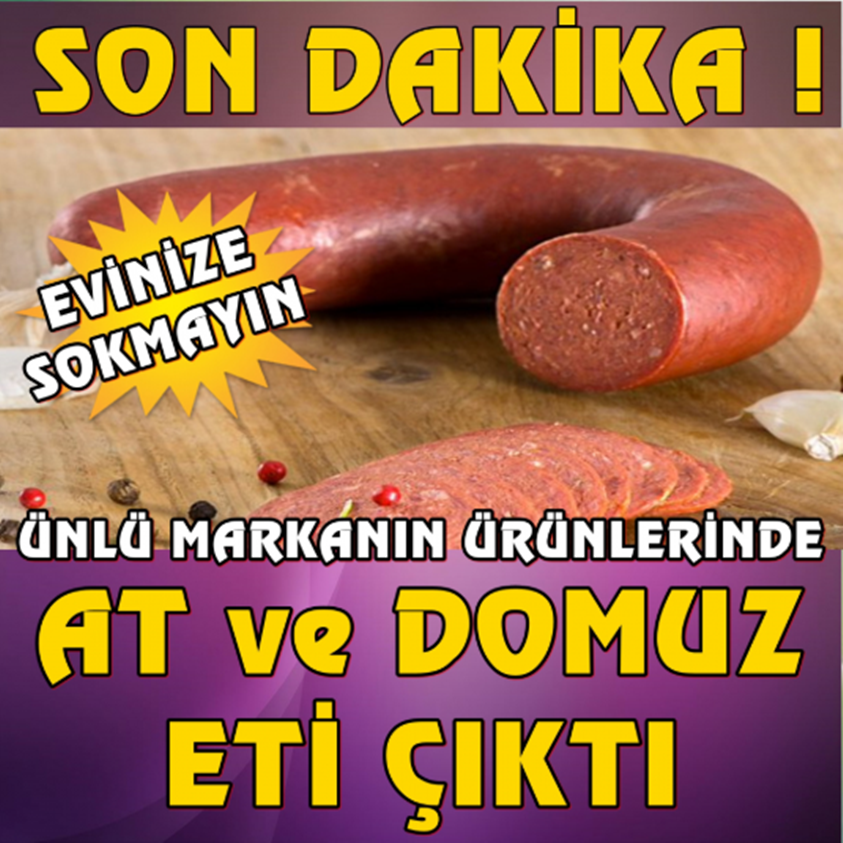 SON DAKİKA.. ÜNLÜ MARKANIN ÜRÜNLERİNDE AT VE DOMUZ ETİ ÇIKTI