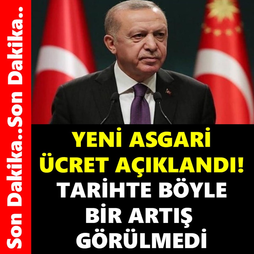 SON DAKİKA.. YENİ ASGARİ ÜCRET AÇIKLANDI..