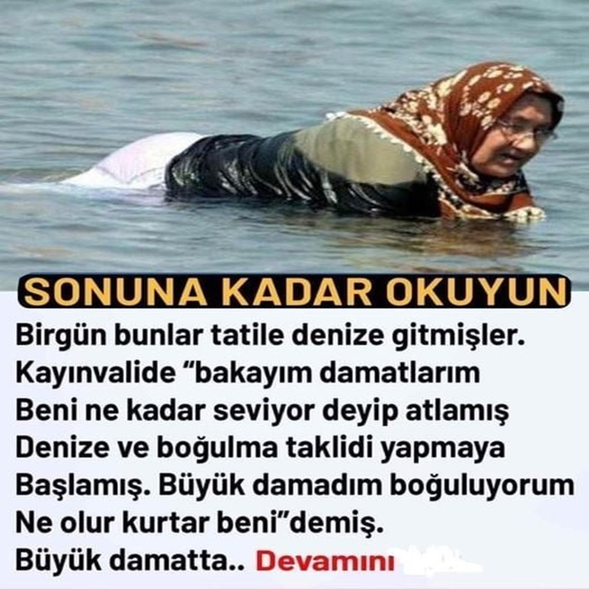 SONUNA KADAR OKUYUN BİRGÜN BUNLAR TATİLE DENİZE GİTMİŞLER