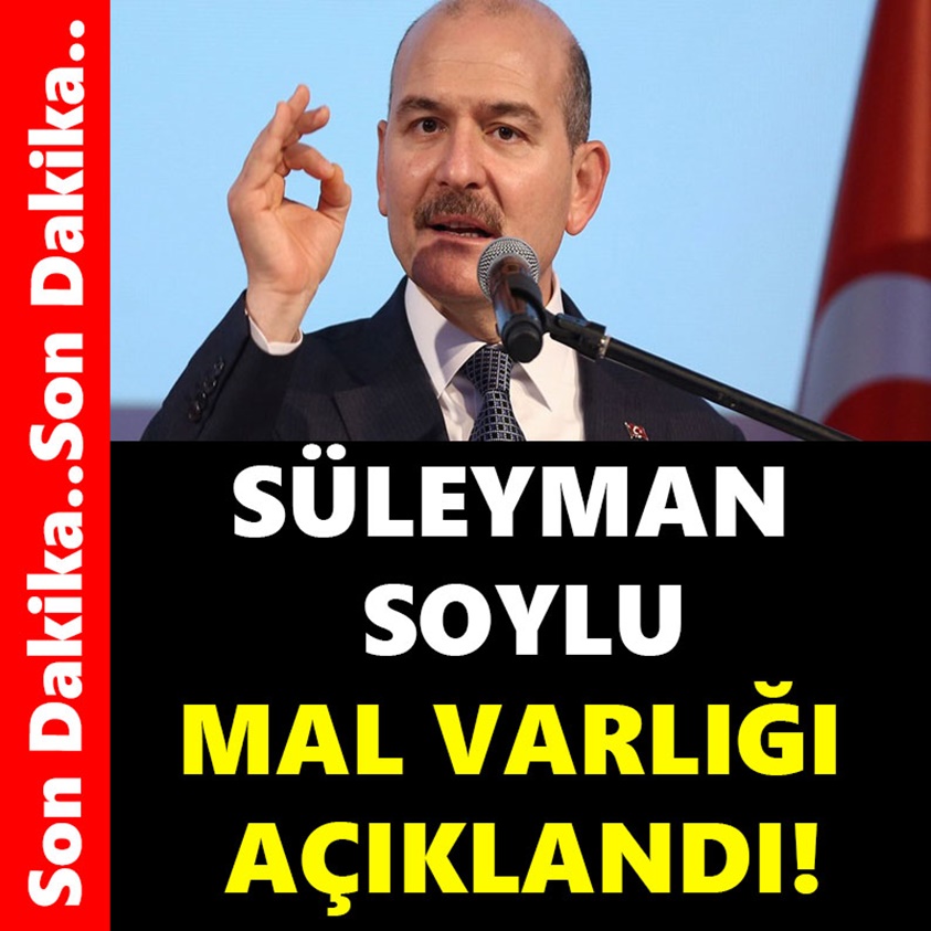 SÜLEYMAN SOYLU MAL VARLIĞI AÇIKLANDI!