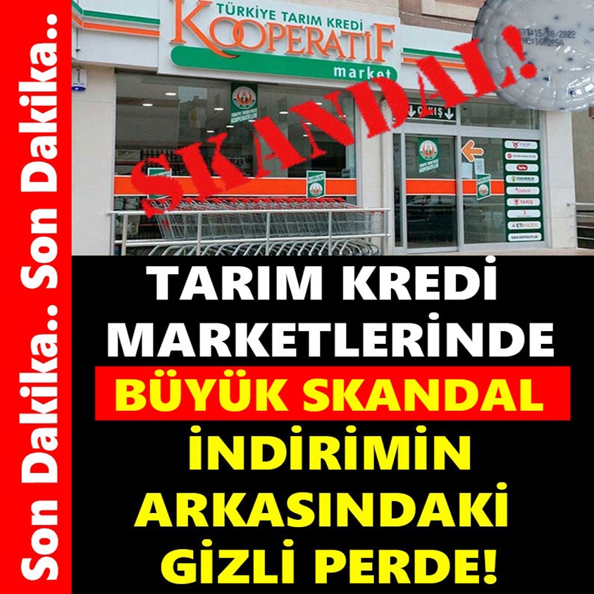 TARIM KREDİ MARKETLERİNDE BÜYÜK SKANDAL