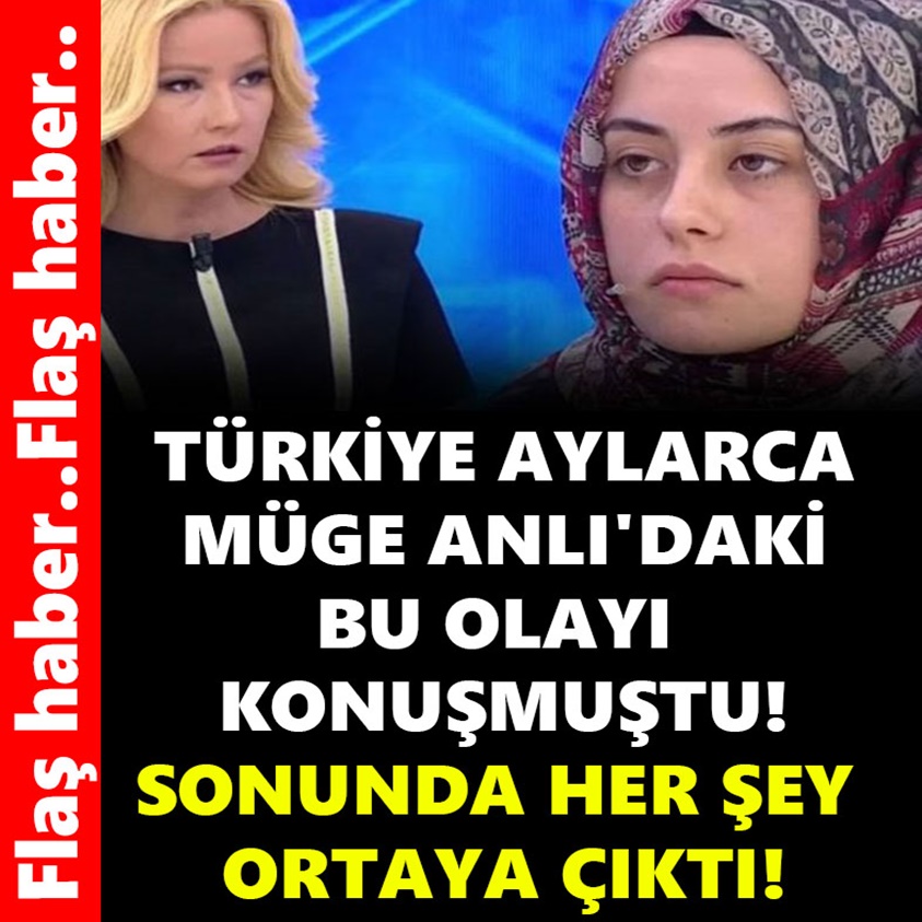 TÜRKİYE AYLARCA MÜGE ANLI'DAKİ BU OLAYI KONUŞMUŞTU!