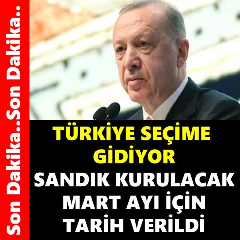 TÜRKİYE SEÇİME GİDİYOR SANDIK KURULACAK MART AYI İÇİN TARİH VERİLDİ