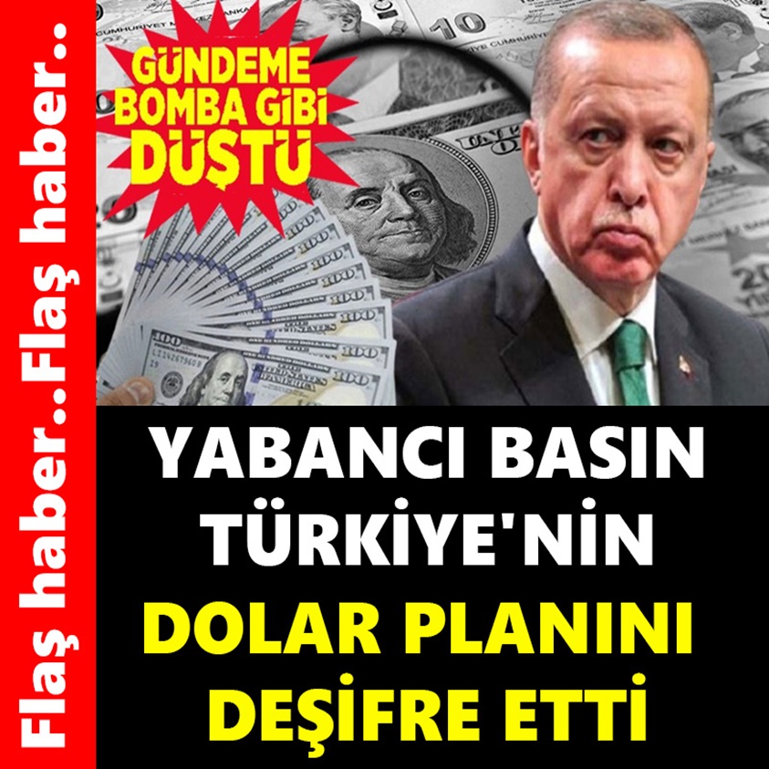 YABANCI BASIN TÜRKİYE'NİN DOLAR PLANINI DEŞİFRE ETTİ..