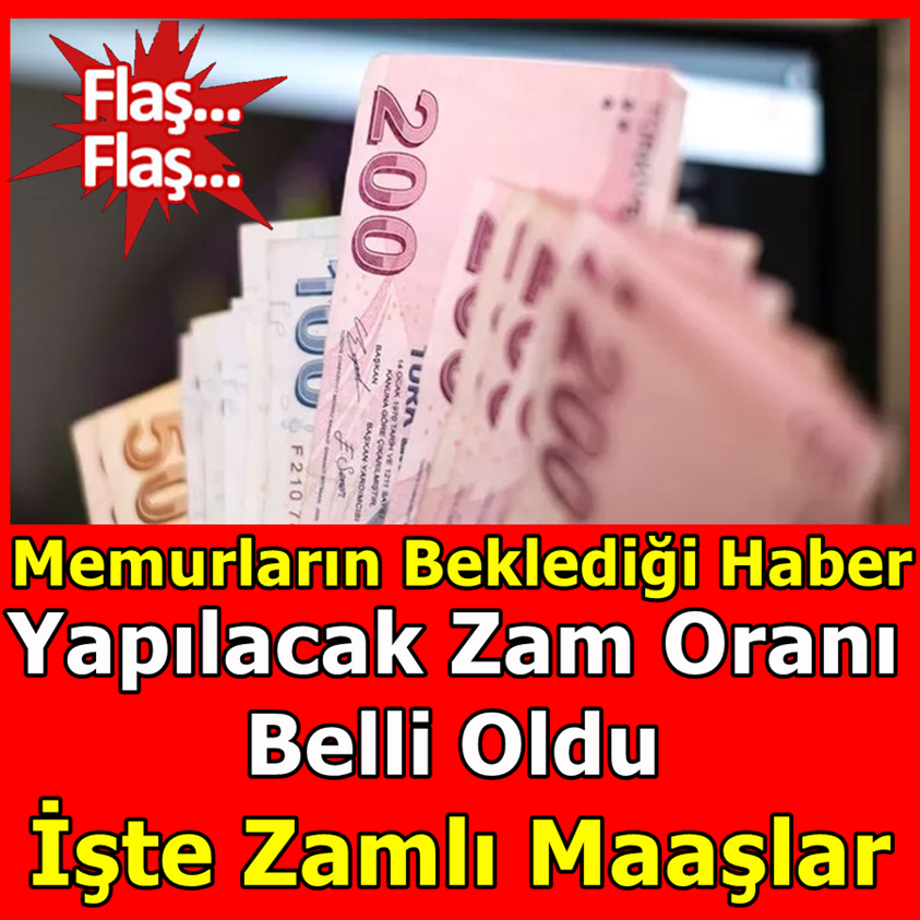 YAPILACAK ZAM ORANI BELLİ OLDU İŞTE ZAMLI MAAŞLAR