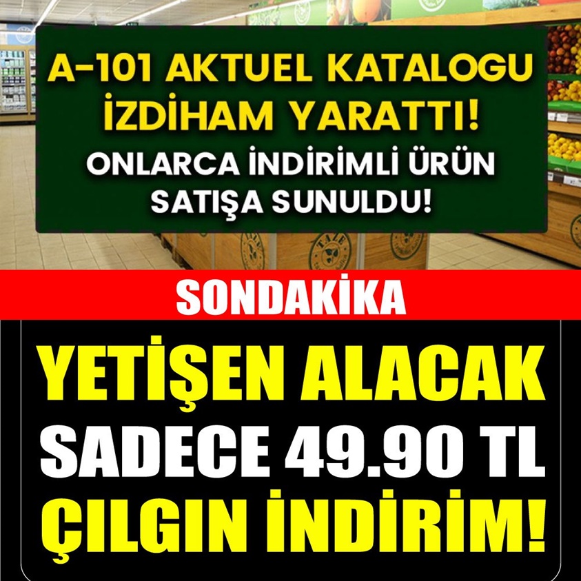 YETİŞEN ALACAK SADECE 49.90 TL ÇILGIN İNDİRİM!