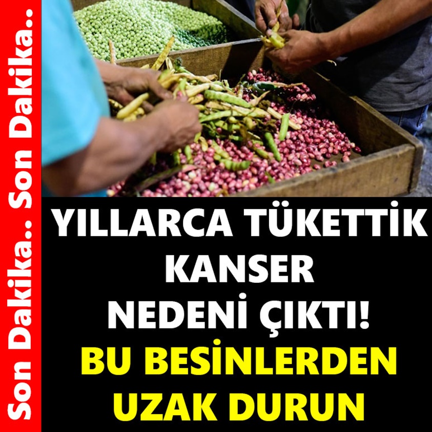 YILLARCA TÜKETTİK KANSER NEDENİ ÇIKTI BU BESİNLERDEN UZAK DURUN